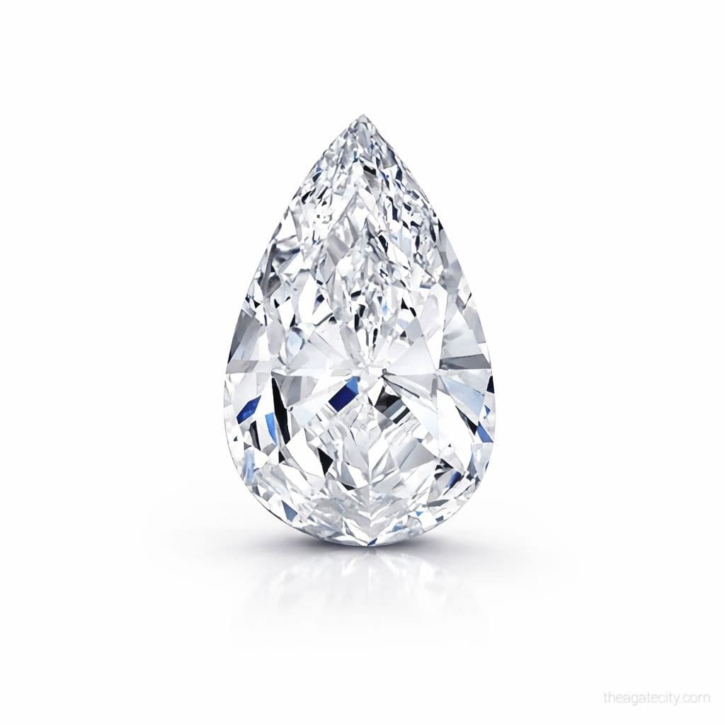 Moissanite Pear Cut D Color VVS1 | Brilliant Sparkle | Diamond Alternative Stone - 1 CT - 1