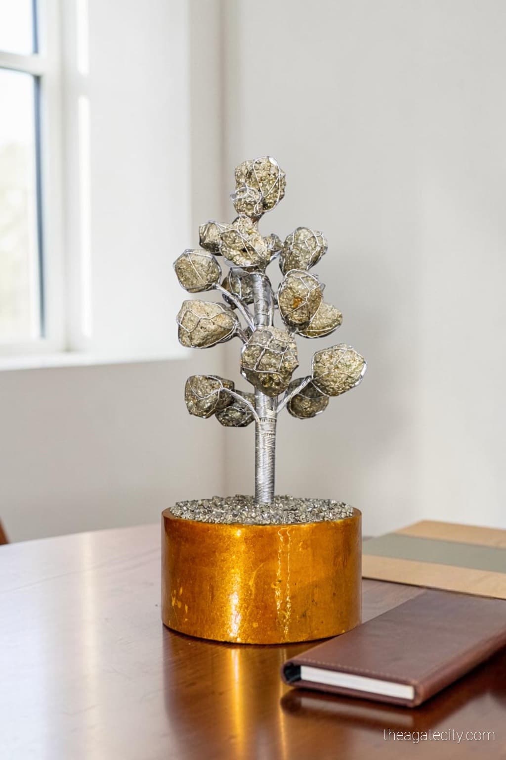  Raw Pyrite Crystal tree | Crystal Tree for home & office Decor  - 2