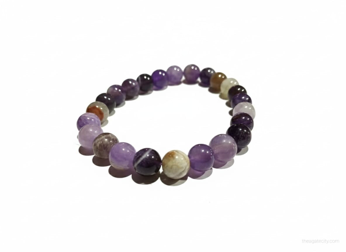 Natural Amethyst Beaded Bracelet - 2