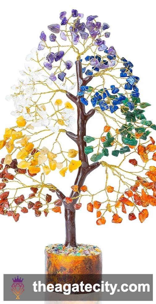 7 Chakra Tree Natural stone - 2