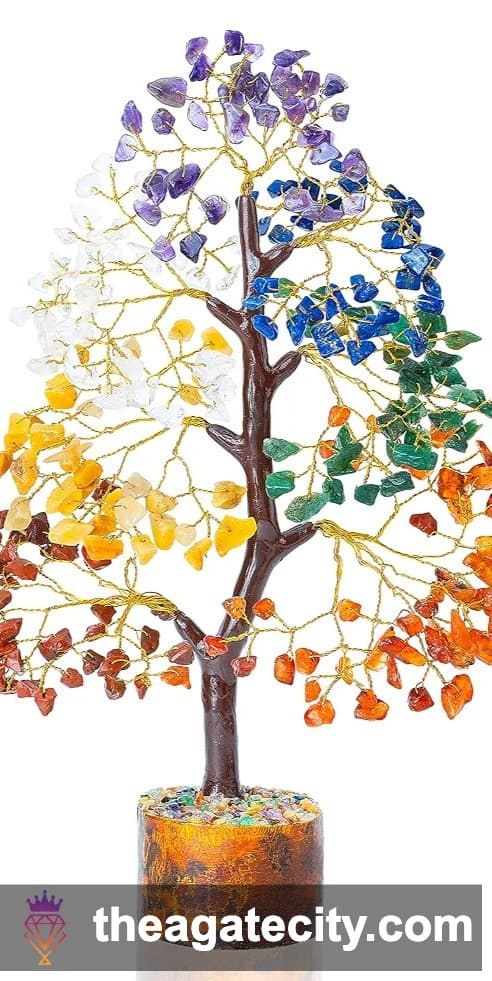 7 Chakra Tree Natural stone - 3