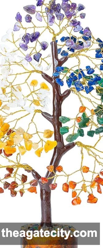 7 Chakra Tree Natural stone - 4