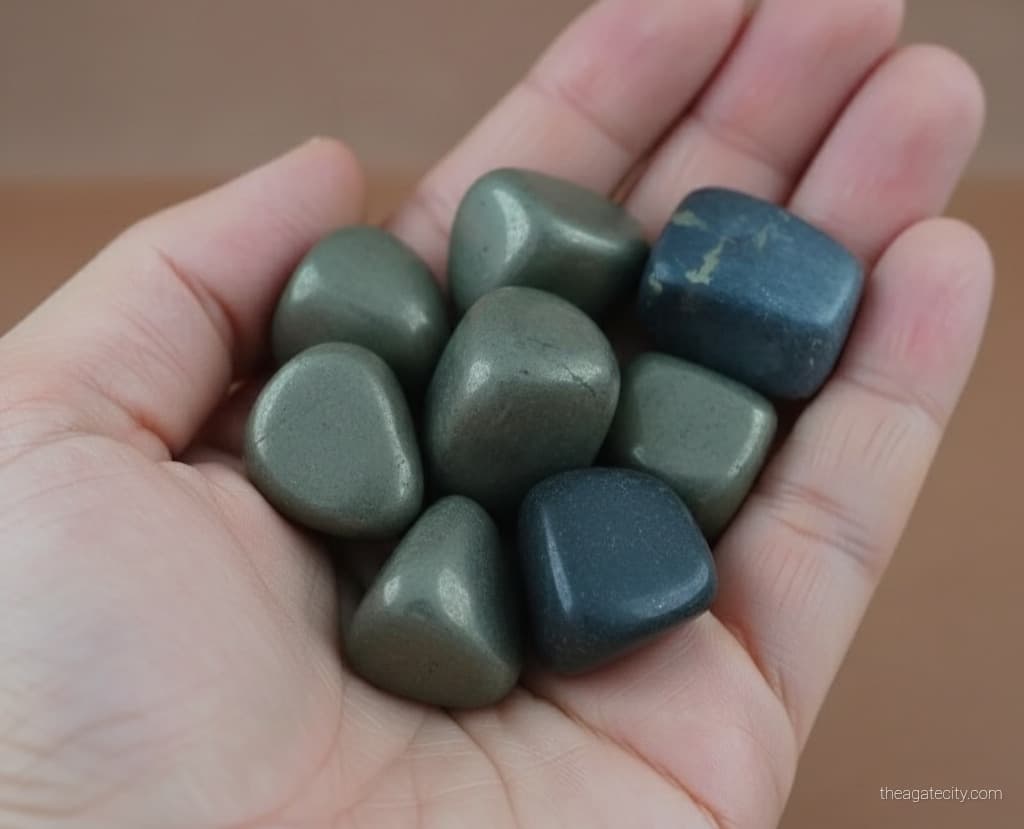 Natural Pyrite Tumble Stone - 3