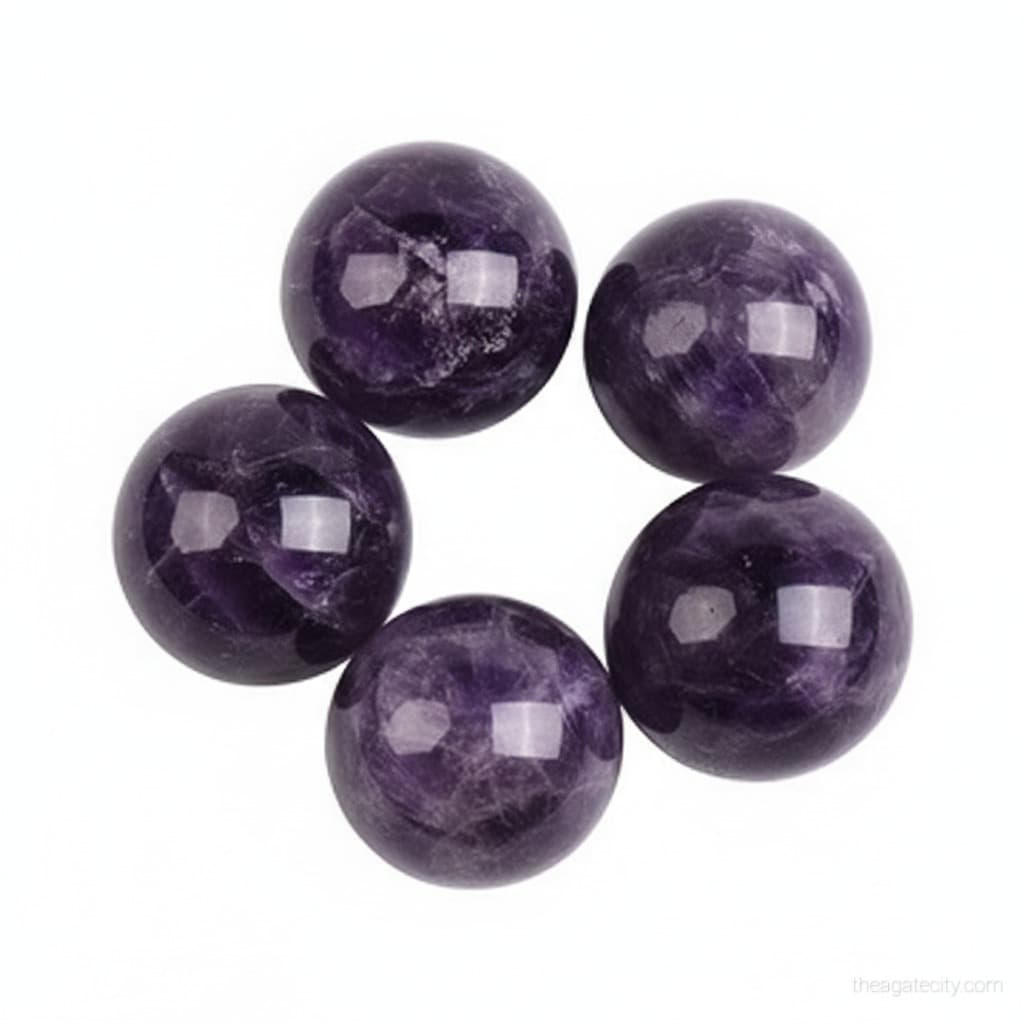 Natural Amethyst Crystal Stone Polished Crystal Ball