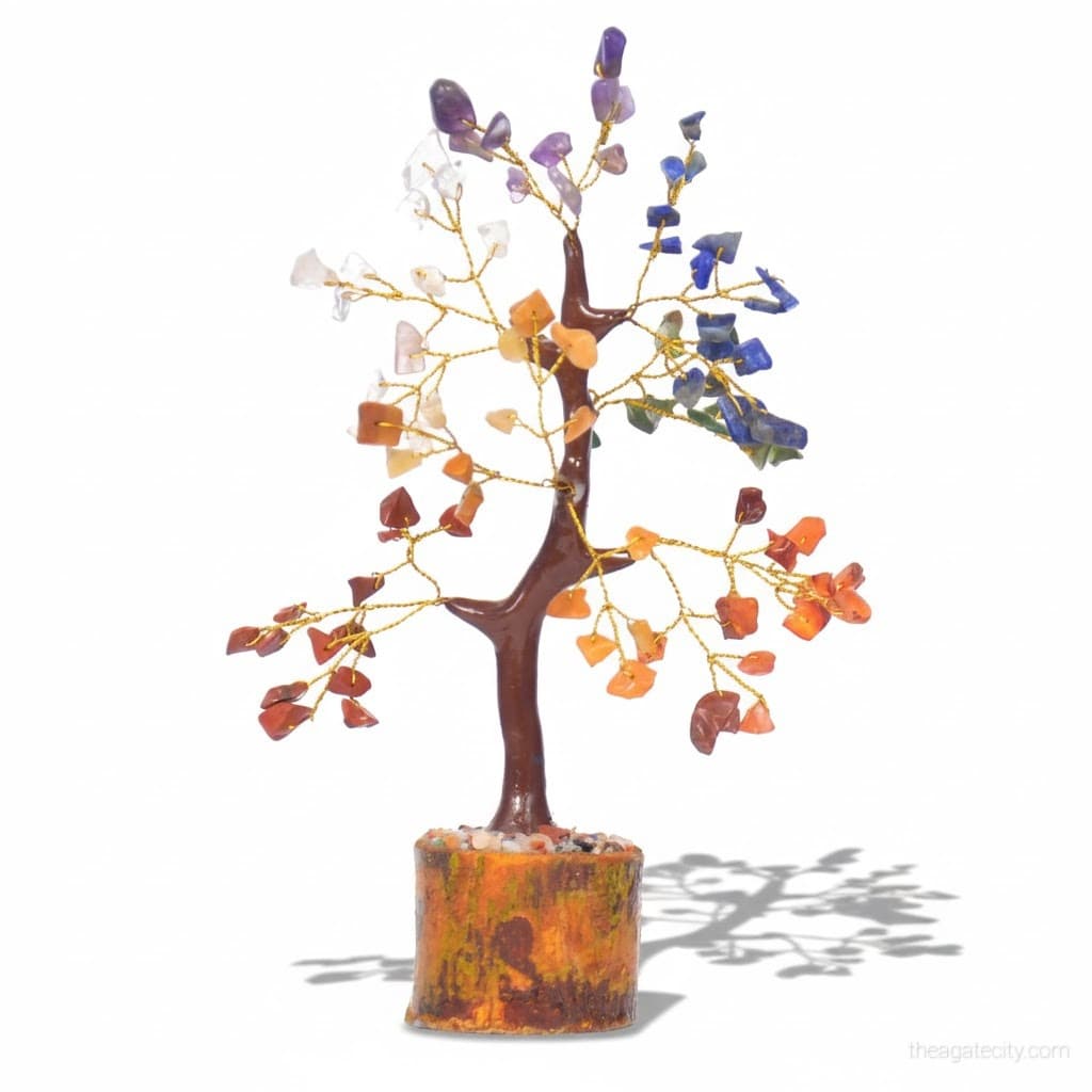 Seven Chakra Crystal Small Tree 60 Beads - 2