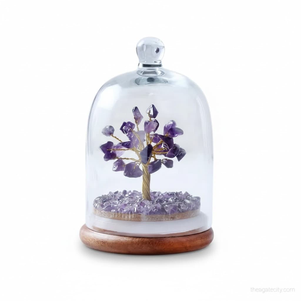 Natural Amethyst Crystal Dome Tree - 2