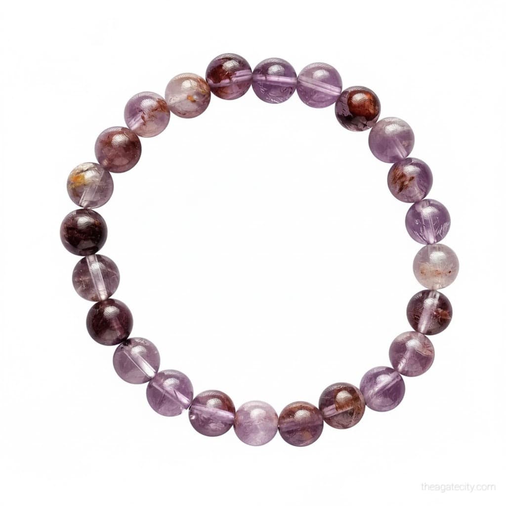 Natural Ametrine Beads Bracelet 8MM Size Stretchable