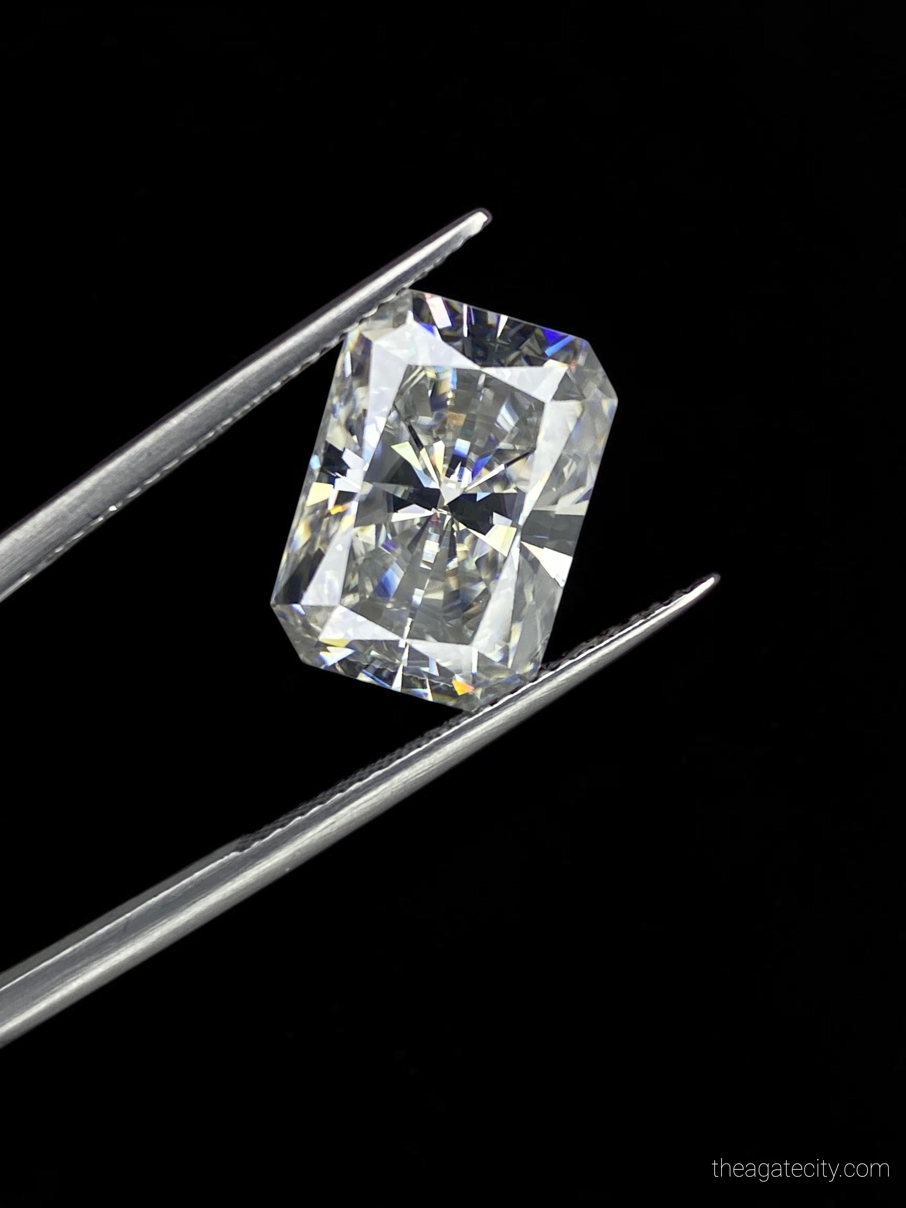 Loose Moissanite Radiant Cut D Color VVS1 | Brilliant Sparkle | Diamond Alternative Stone