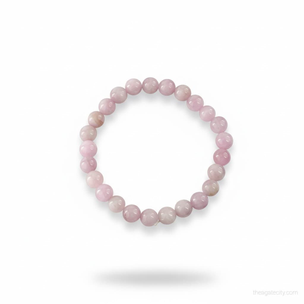 Natural kunzite Stone Beads 8 Mm Bracelet - 2