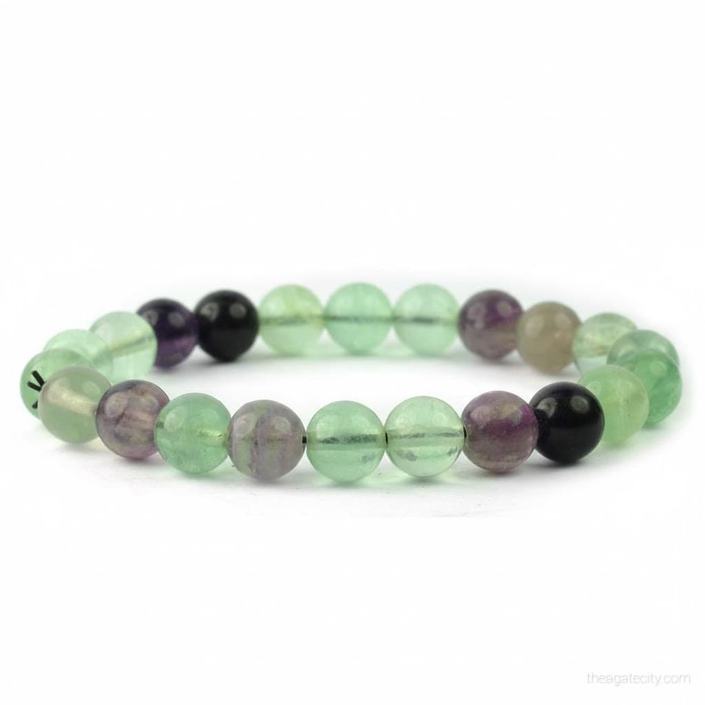 Natural Multi Fluorite Beads Size 8 Mm Bracelet - 1